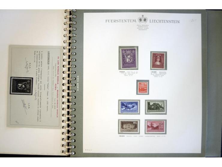 1912/62, postfrische und ungebrauchte Sammlung, bis auf Bl.1 in den Hauptnummern anscheinend kpl. Sammlung mit Dienst und Por