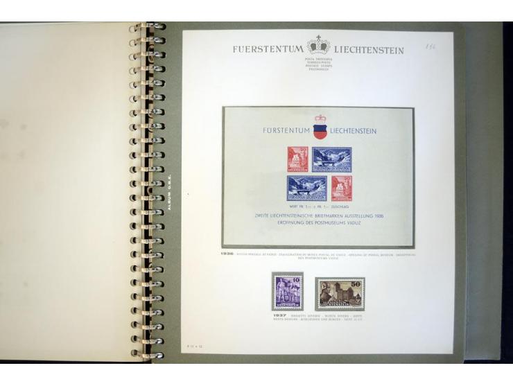 1912/62, postfrische und ungebrauchte Sammlung, bis auf Bl.1 in den Hauptnummern anscheinend kpl. Sammlung mit Dienst und Por