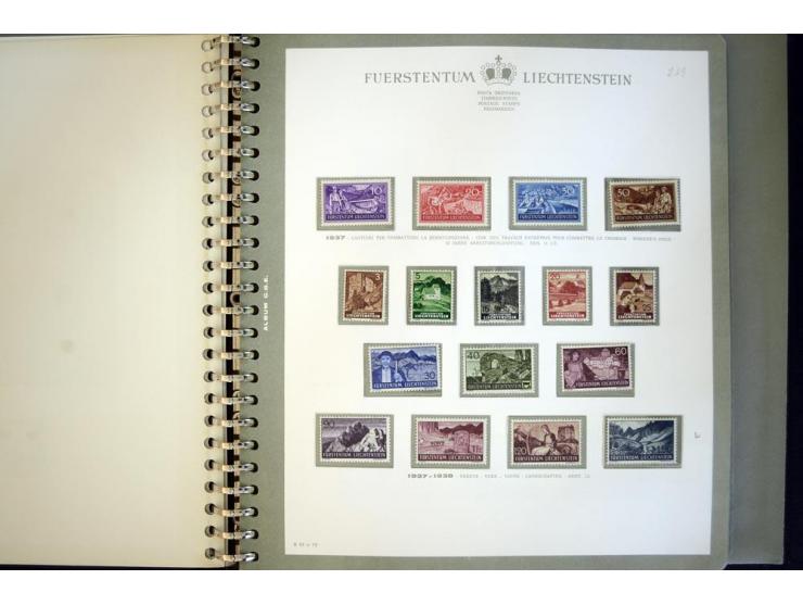 1912/62, postfrische und ungebrauchte Sammlung, bis auf Bl.1 in den Hauptnummern anscheinend kpl. Sammlung mit Dienst und Por