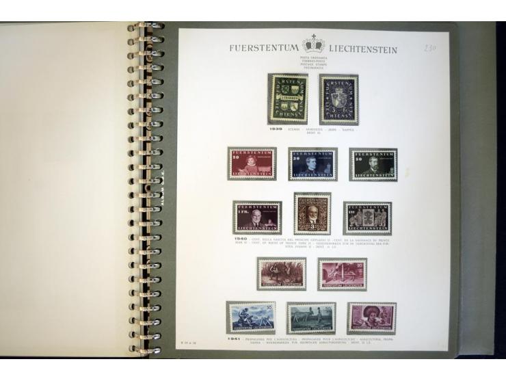 1912/62, postfrische und ungebrauchte Sammlung, bis auf Bl.1 in den Hauptnummern anscheinend kpl. Sammlung mit Dienst und Por