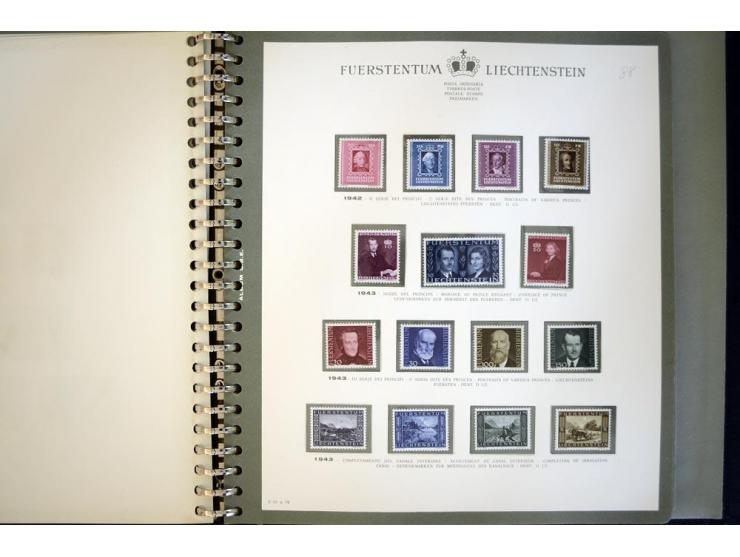 1912/62, postfrische und ungebrauchte Sammlung, bis auf Bl.1 in den Hauptnummern anscheinend kpl. Sammlung mit Dienst und Por
