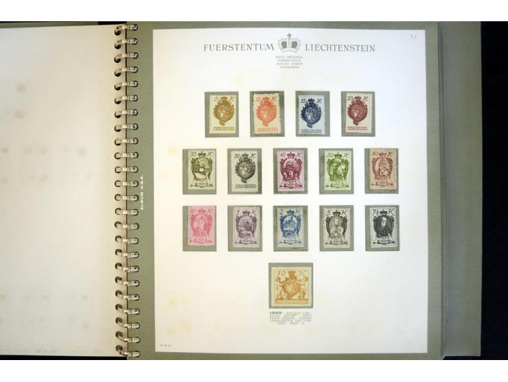 1912/62, postfrische und ungebrauchte Sammlung, bis auf Bl.1 in den Hauptnummern anscheinend kpl. Sammlung mit Dienst und Por