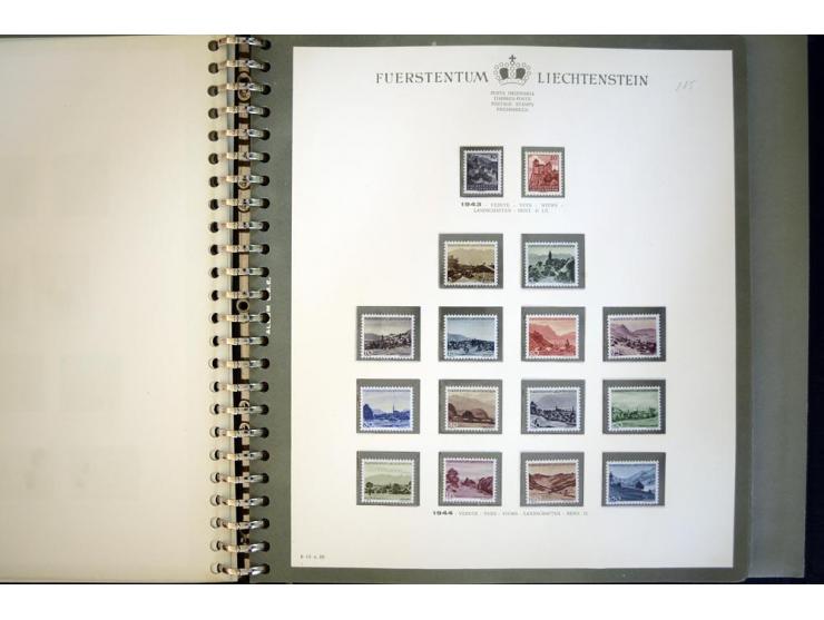 1912/62, postfrische und ungebrauchte Sammlung, bis auf Bl.1 in den Hauptnummern anscheinend kpl. Sammlung mit Dienst und Por
