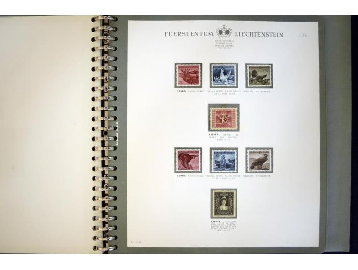 1912/62, postfrische und ungebrauchte Sammlung, bis auf Bl.1 in den Hauptnummern anscheinend kpl. Sammlung mit Dienst und Por