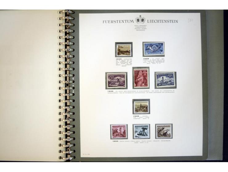 1912/62, postfrische und ungebrauchte Sammlung, bis auf Bl.1 in den Hauptnummern anscheinend kpl. Sammlung mit Dienst und Por