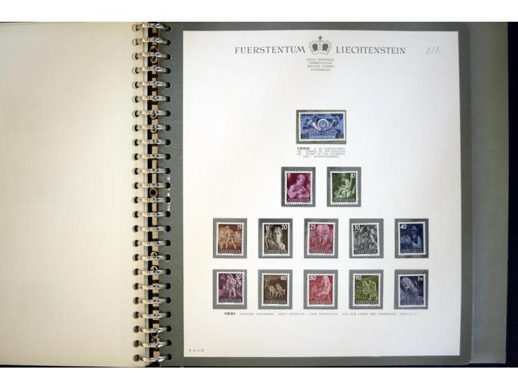 1912/62, postfrische und ungebrauchte Sammlung, bis auf Bl.1 in den Hauptnummern anscheinend kpl. Sammlung mit Dienst und Por