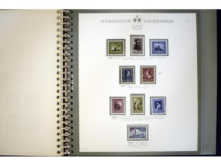 1912/62, postfrische und ungebrauchte Sammlung, bis auf Bl.1 in den Hauptnummern anscheinend kpl. Sammlung mit Dienst und Por