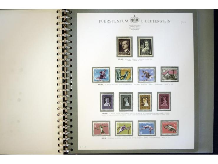 1912/62, postfrische und ungebrauchte Sammlung, bis auf Bl.1 in den Hauptnummern anscheinend kpl. Sammlung mit Dienst und Por