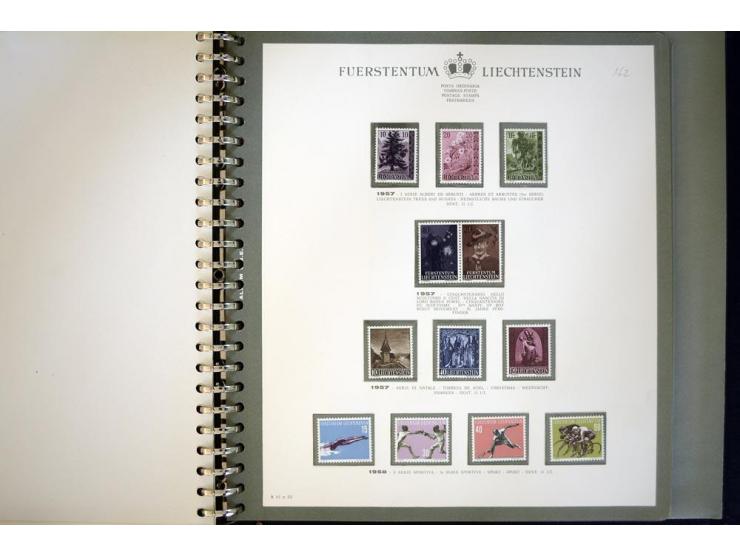 1912/62, postfrische und ungebrauchte Sammlung, bis auf Bl.1 in den Hauptnummern anscheinend kpl. Sammlung mit Dienst und Por