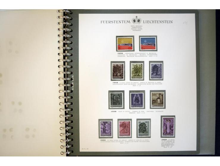 1912/62, postfrische und ungebrauchte Sammlung, bis auf Bl.1 in den Hauptnummern anscheinend kpl. Sammlung mit Dienst und Por