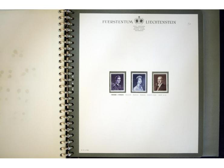 1912/62, postfrische und ungebrauchte Sammlung, bis auf Bl.1 in den Hauptnummern anscheinend kpl. Sammlung mit Dienst und Por