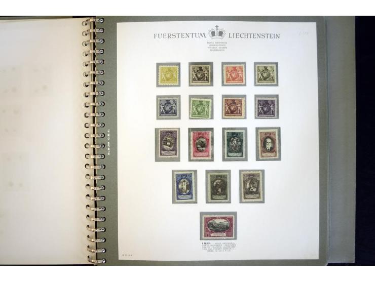 1912/62, postfrische und ungebrauchte Sammlung, bis auf Bl.1 in den Hauptnummern anscheinend kpl. Sammlung mit Dienst und Por