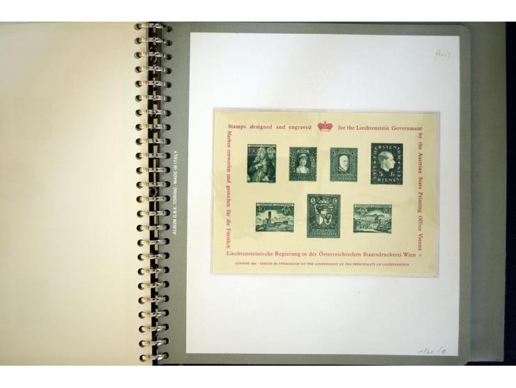 1912/62, postfrische und ungebrauchte Sammlung, bis auf Bl.1 in den Hauptnummern anscheinend kpl. Sammlung mit Dienst und Por