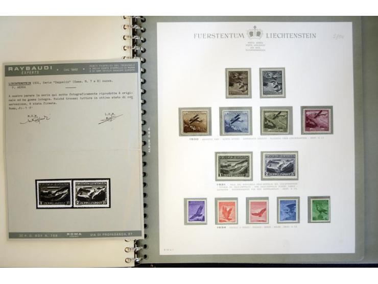 1912/62, postfrische und ungebrauchte Sammlung, bis auf Bl.1 in den Hauptnummern anscheinend kpl. Sammlung mit Dienst und Por