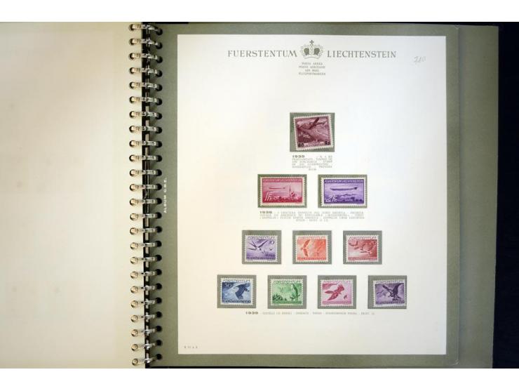 1912/62, postfrische und ungebrauchte Sammlung, bis auf Bl.1 in den Hauptnummern anscheinend kpl. Sammlung mit Dienst und Por