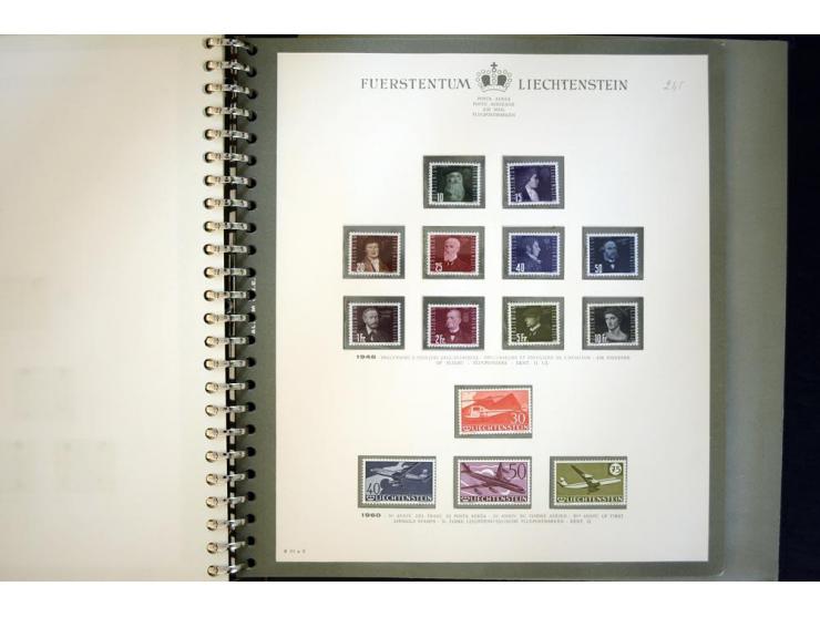 1912/62, postfrische und ungebrauchte Sammlung, bis auf Bl.1 in den Hauptnummern anscheinend kpl. Sammlung mit Dienst und Por