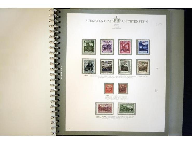 1912/62, postfrische und ungebrauchte Sammlung, bis auf Bl.1 in den Hauptnummern anscheinend kpl. Sammlung mit Dienst und Por