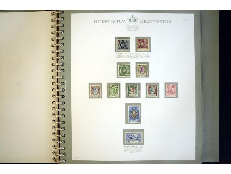 1912/62, postfrische und ungebrauchte Sammlung, bis auf Bl.1 in den Hauptnummern anscheinend kpl. Sammlung mit Dienst und Por