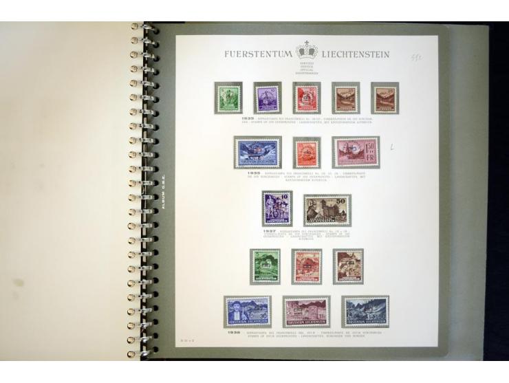 1912/62, postfrische und ungebrauchte Sammlung, bis auf Bl.1 in den Hauptnummern anscheinend kpl. Sammlung mit Dienst und Por