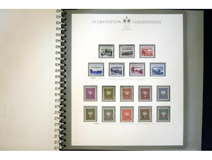1912/62, postfrische und ungebrauchte Sammlung, bis auf Bl.1 in den Hauptnummern anscheinend kpl. Sammlung mit Dienst und Por