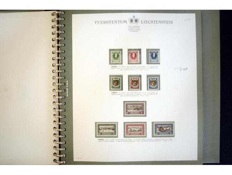 1912/62, postfrische und ungebrauchte Sammlung, bis auf Bl.1 in den Hauptnummern anscheinend kpl. Sammlung mit Dienst und Por