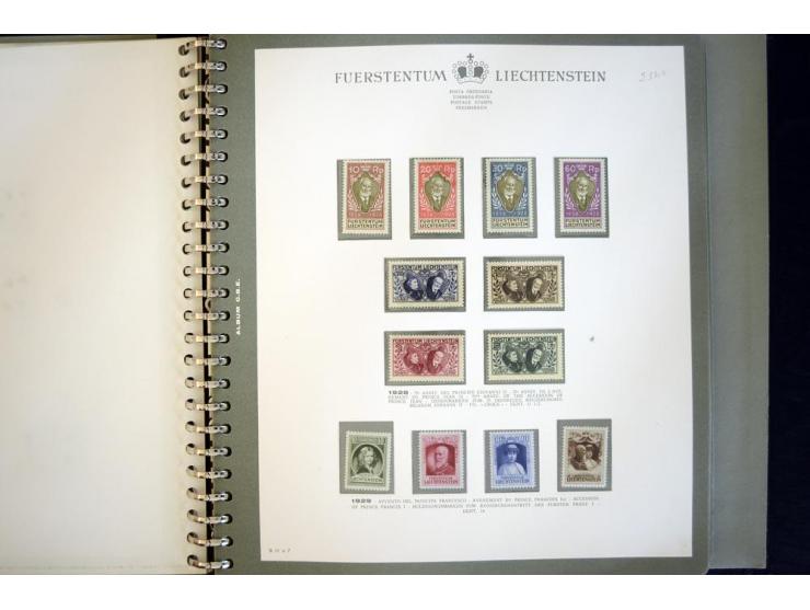 1912/62, postfrische und ungebrauchte Sammlung, bis auf Bl.1 in den Hauptnummern anscheinend kpl. Sammlung mit Dienst und Por