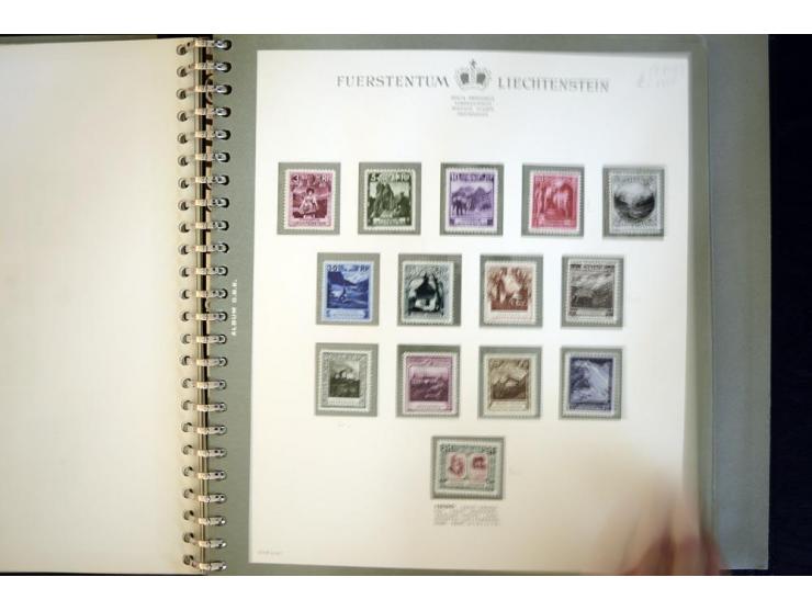1912/62, postfrische und ungebrauchte Sammlung, bis auf Bl.1 in den Hauptnummern anscheinend kpl. Sammlung mit Dienst und Por