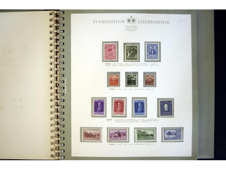 1912/62, postfrische und ungebrauchte Sammlung, bis auf Bl.1 in den Hauptnummern anscheinend kpl. Sammlung mit Dienst und Por