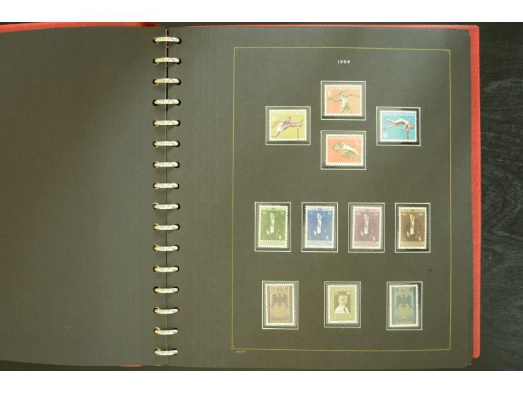 1912/82, postfrische und ungebrauchte Sammlung, in weiten Teilen kpl. mit Bl.1, Dienst und Porto