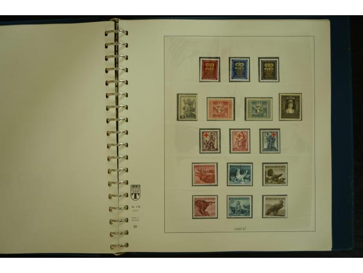 1912/82, postfrische und ungebrauchte Sammlung, in weiten Teilen kpl. mit Bl.1, Dienst und Porto