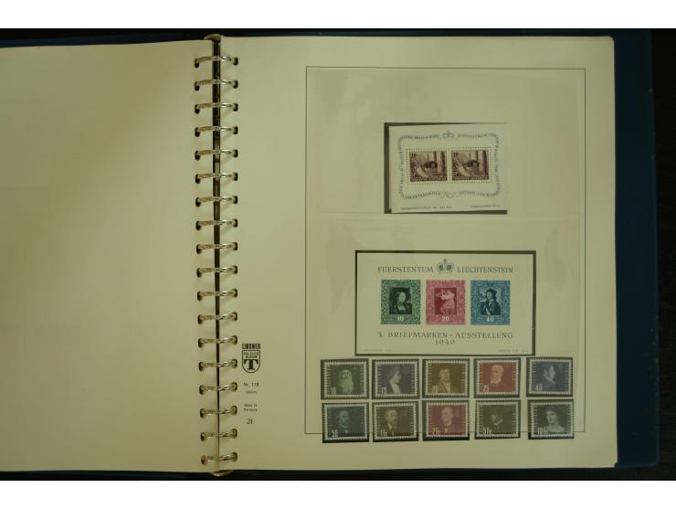 1912/82, postfrische und ungebrauchte Sammlung, in weiten Teilen kpl. mit Bl.1, Dienst und Porto