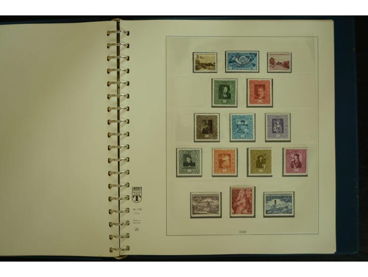 1912/82, postfrische und ungebrauchte Sammlung, in weiten Teilen kpl. mit Bl.1, Dienst und Porto