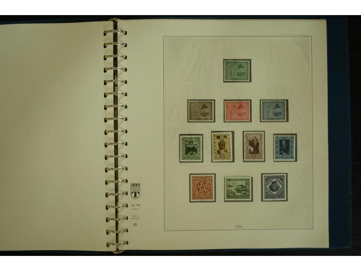 1912/82, postfrische und ungebrauchte Sammlung, in weiten Teilen kpl. mit Bl.1, Dienst und Porto