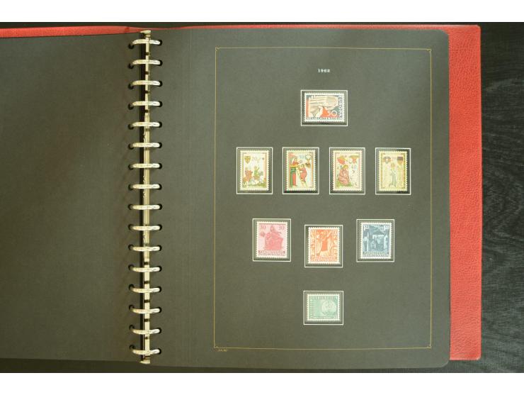 1912/82, postfrische und ungebrauchte Sammlung, in weiten Teilen kpl. mit Bl.1, Dienst und Porto