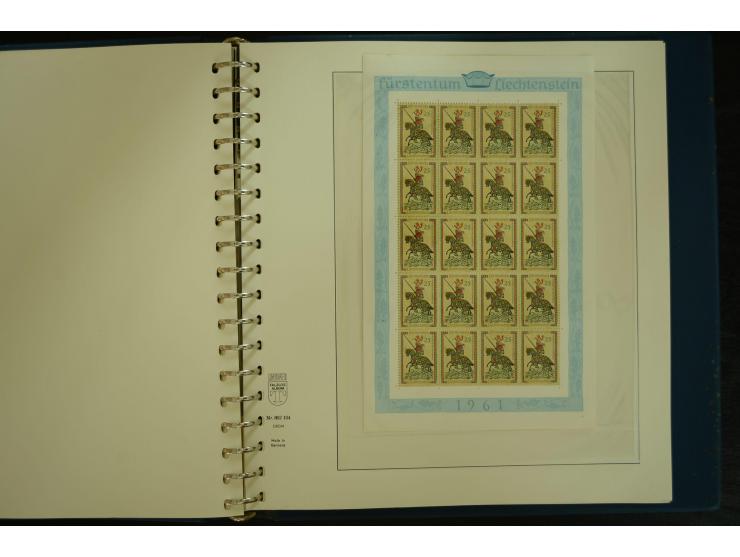 1912/82, postfrische und ungebrauchte Sammlung, in weiten Teilen kpl. mit Bl.1, Dienst und Porto