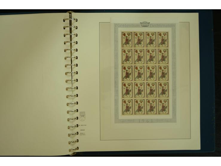 1912/82, postfrische und ungebrauchte Sammlung, in weiten Teilen kpl. mit Bl.1, Dienst und Porto