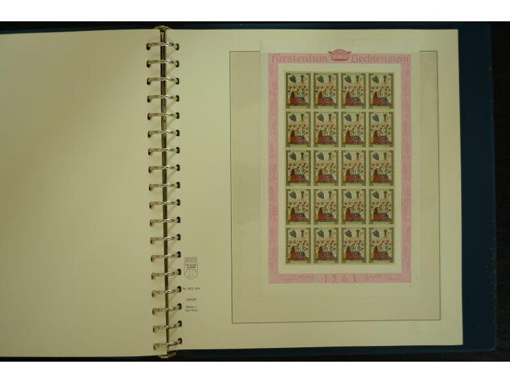 1912/82, postfrische und ungebrauchte Sammlung, in weiten Teilen kpl. mit Bl.1, Dienst und Porto