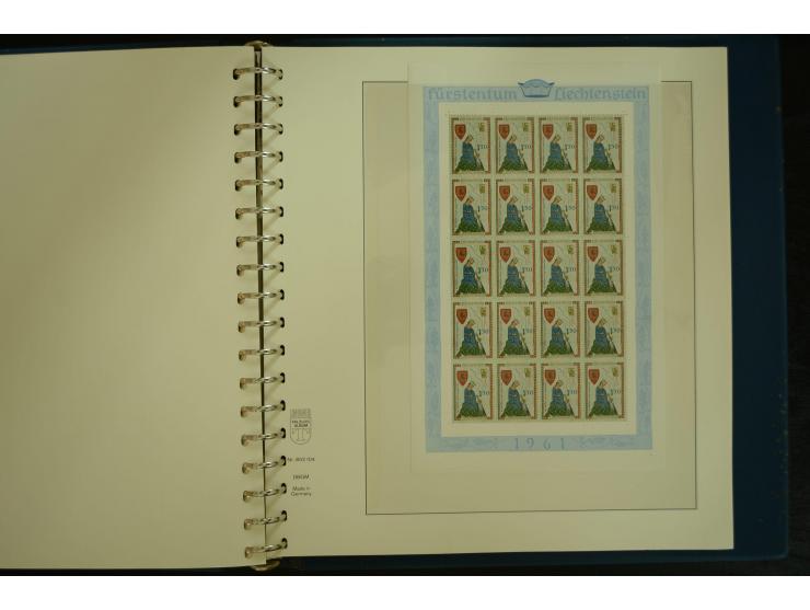1912/82, postfrische und ungebrauchte Sammlung, in weiten Teilen kpl. mit Bl.1, Dienst und Porto