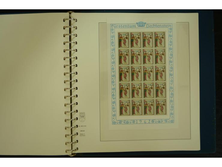 1912/82, postfrische und ungebrauchte Sammlung, in weiten Teilen kpl. mit Bl.1, Dienst und Porto