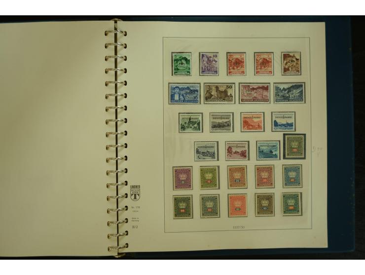 1912/82, postfrische und ungebrauchte Sammlung, in weiten Teilen kpl. mit Bl.1, Dienst und Porto