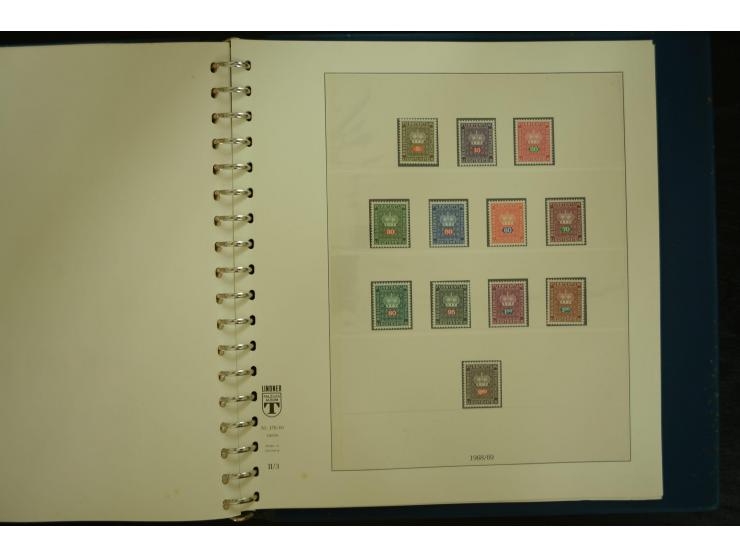 1912/82, postfrische und ungebrauchte Sammlung, in weiten Teilen kpl. mit Bl.1, Dienst und Porto