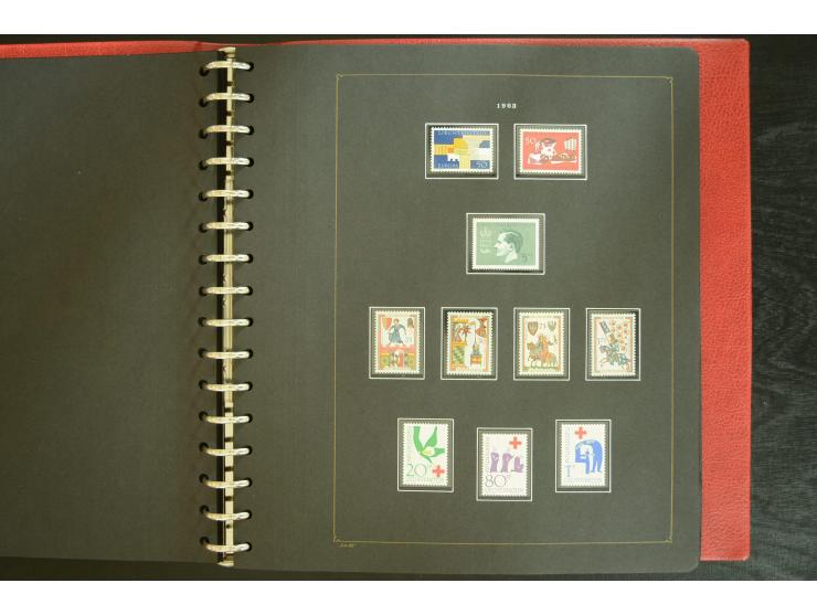 1912/82, postfrische und ungebrauchte Sammlung, in weiten Teilen kpl. mit Bl.1, Dienst und Porto