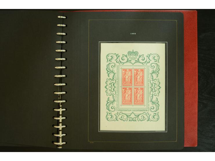 1912/82, postfrische und ungebrauchte Sammlung, in weiten Teilen kpl. mit Bl.1, Dienst und Porto