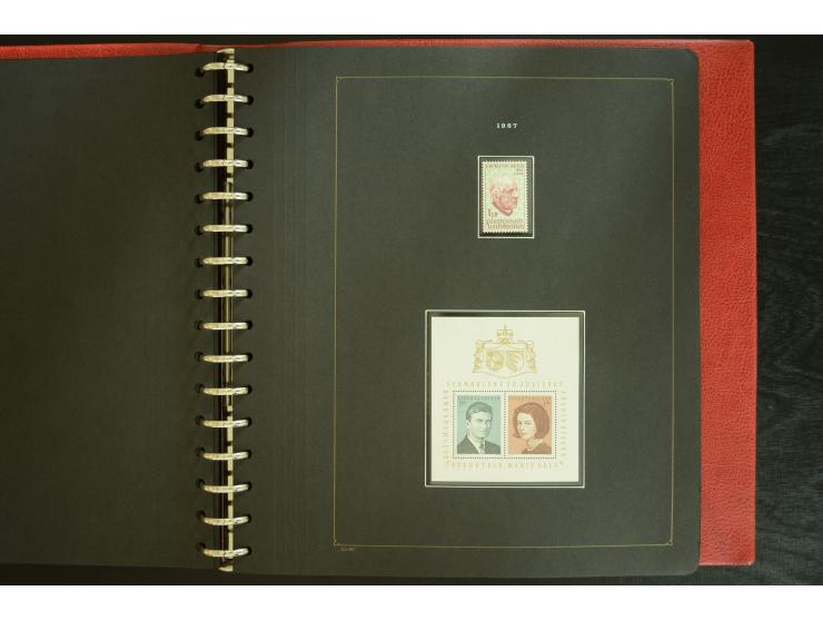 1912/82, postfrische und ungebrauchte Sammlung, in weiten Teilen kpl. mit Bl.1, Dienst und Porto