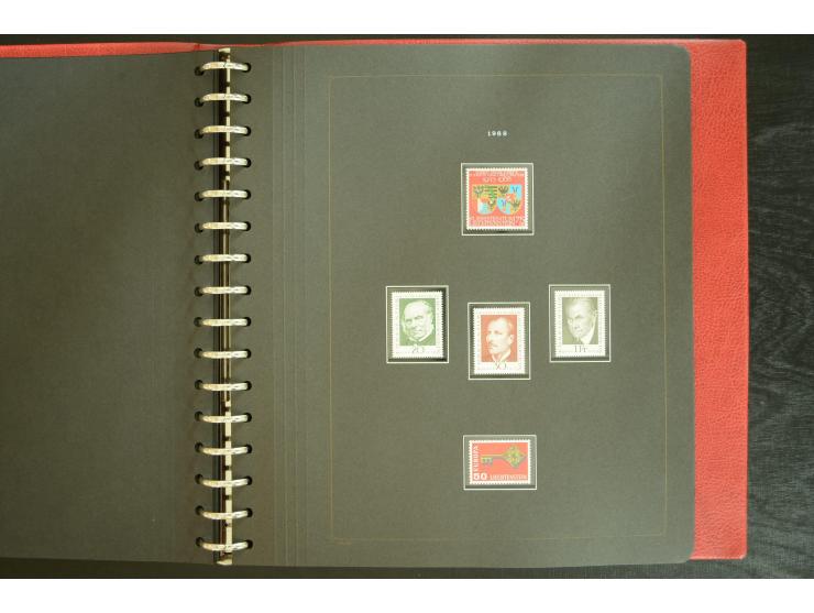 1912/82, postfrische und ungebrauchte Sammlung, in weiten Teilen kpl. mit Bl.1, Dienst und Porto