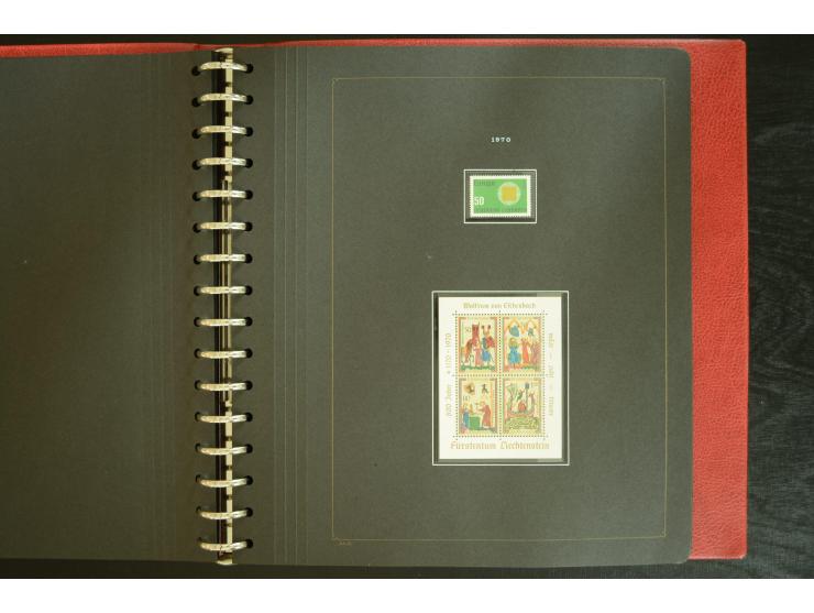 1912/82, postfrische und ungebrauchte Sammlung, in weiten Teilen kpl. mit Bl.1, Dienst und Porto