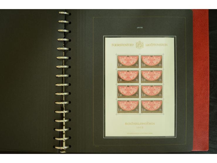 1912/82, postfrische und ungebrauchte Sammlung, in weiten Teilen kpl. mit Bl.1, Dienst und Porto
