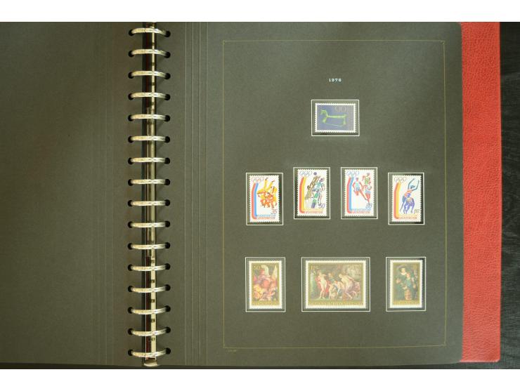 1912/82, postfrische und ungebrauchte Sammlung, in weiten Teilen kpl. mit Bl.1, Dienst und Porto