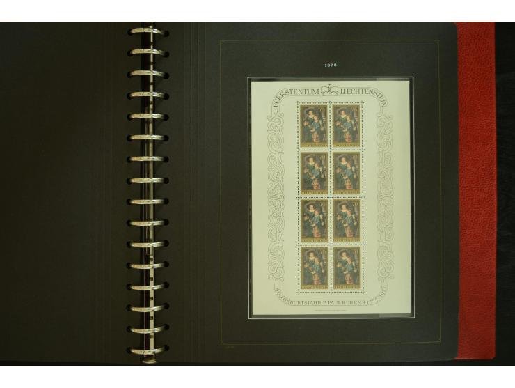1912/82, postfrische und ungebrauchte Sammlung, in weiten Teilen kpl. mit Bl.1, Dienst und Porto
