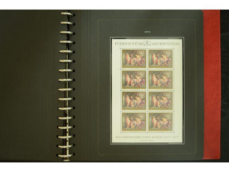 1912/82, postfrische und ungebrauchte Sammlung, in weiten Teilen kpl. mit Bl.1, Dienst und Porto